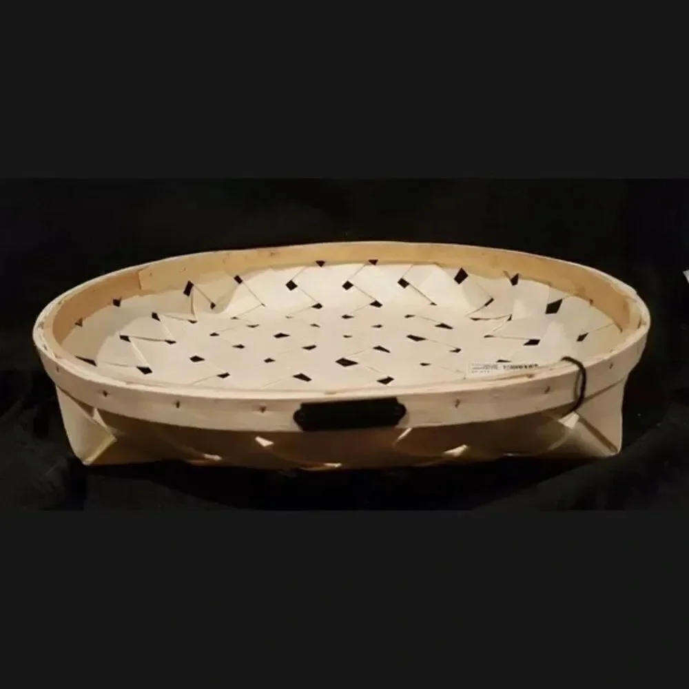 $35 or Free with $200 purchase NWT Poplar Wood Big 16”x16” Tray / Basket New Tag